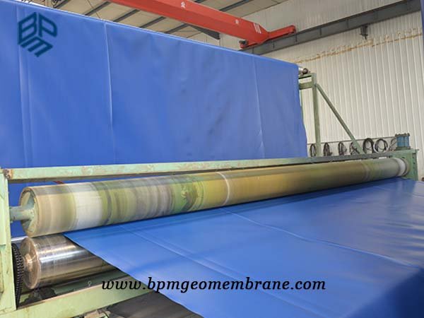 Blue Polyethylene Geomembrane for Water Park Liner in Thailand