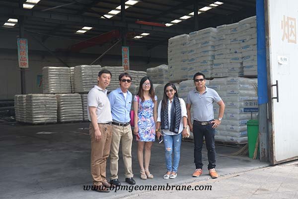 Geomembrane customers from Thailand