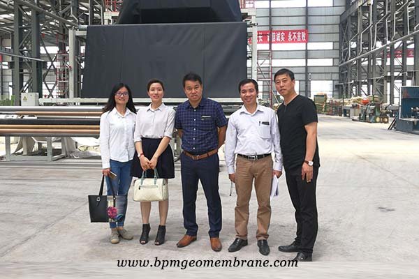 geotextile membrane customers from Vietnam