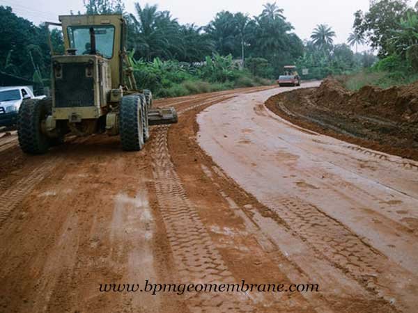 Impermeable Liner Road Building Project in Ethiopia