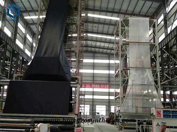 geomembrane production in factory