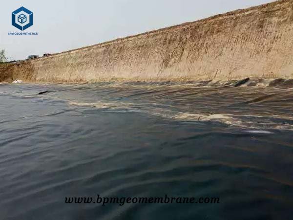 Retention Pond Liner for Salt containment in Zambia