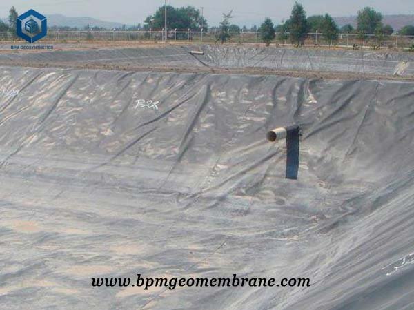 Textured Geomembrane for Sewage Treatment Pool in Carmeroon