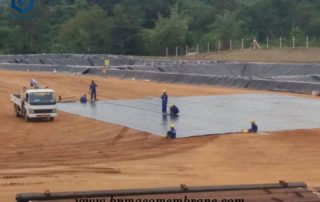 HDPE Pit liner for oil fluid containment project in Myanmar