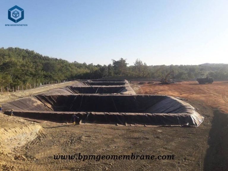 Pit liner for oil containment project in Myanmar Professional