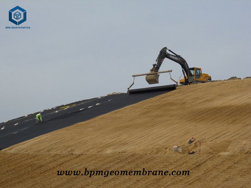 Textured HDPE Sheet for Landfill Projects in Russia