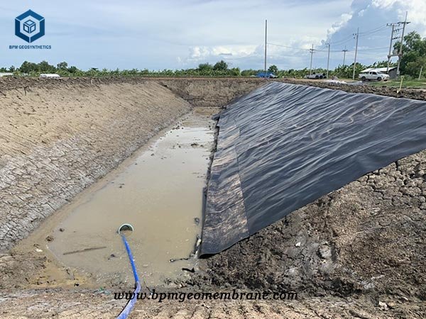 Heavy Duty Pond Liner for Waste Water Treatment Containment in Thailand