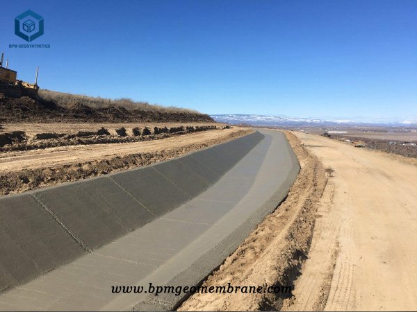 HDPE Canal Liner For Irrigation Water Project in China HDPE Canal Liner For Irrigation Water Project in China