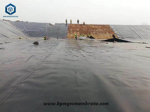 30 Mil HDPE Liner for Mining project IN Indonesia