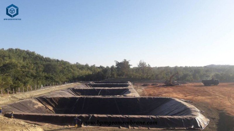 Geomembrane Liner for Oil Pit in Myanmar