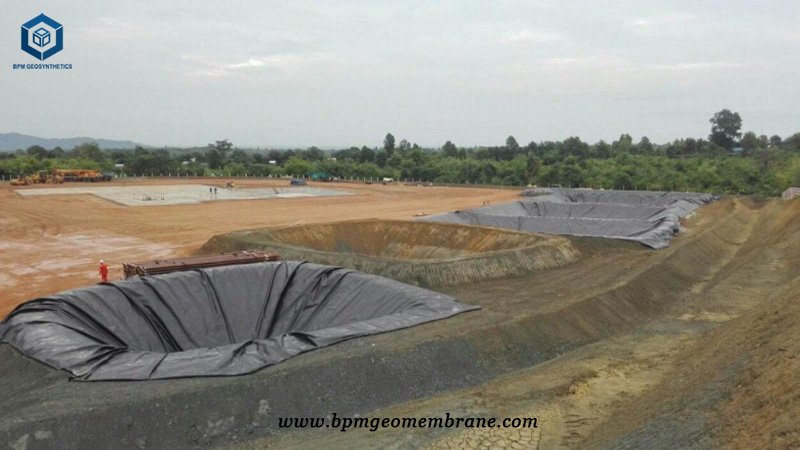 Geotech Liner for Oil Pit in Myanmar