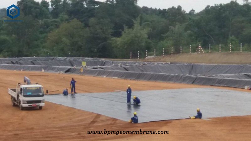HDPE Geomembrane Liner for Oil Pit in Myanmar