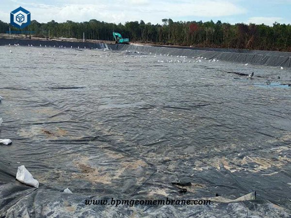 HDPE Fish Safe Pond Liner for Aquaculture Farm Construction in Indonesia