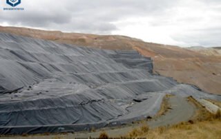 HDPE Geomembrane Liner Used for Gold and Copper Mining Processing Pond in Congo