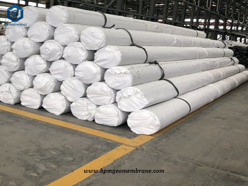 PVC Membrane Liner for Mongolia fluorite Mine Processing Pond