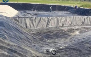 1mm HDPE Sheet for Shrimp Pond Project in Ecuador