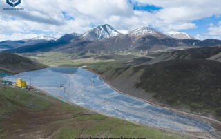 HDPE impermeable geomembrane for tailings ponds in Peru
