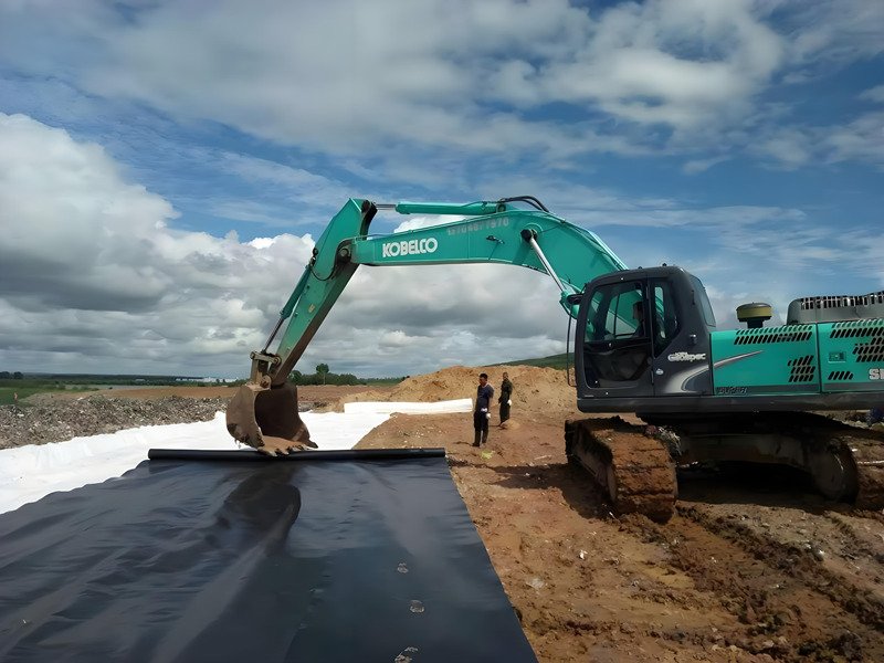 Polyethylene Pond Liner for Landfill Project
