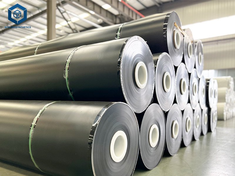 Black High Density Polyethylene Pond Liner Geomembrane