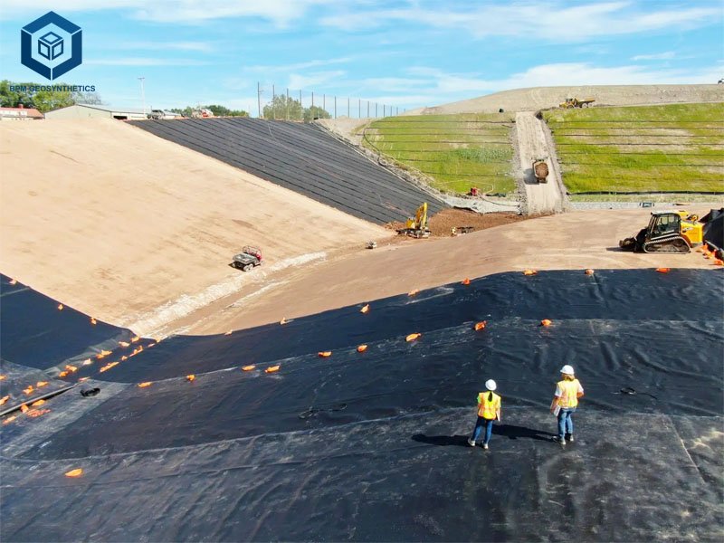 1.5mm HDPE Pond Liner Geomembrane Liner for Biogas System