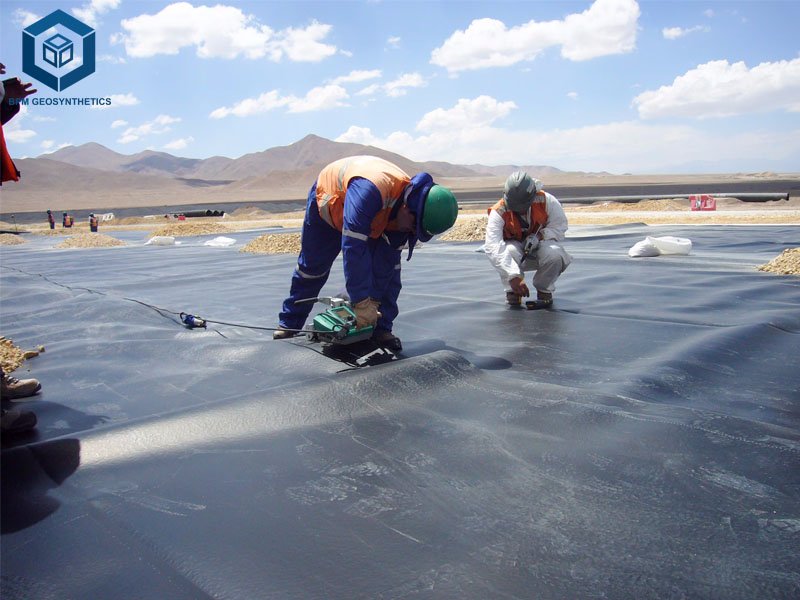 Underwater Geomembrana Damage Repair HDPE Liner Welding for Sewage Pool Reinforcement