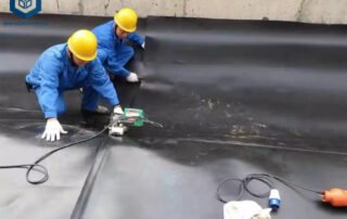 Underwater Geomembrana Damage Repair welding Geomembrana in HDPE for Fish Pond