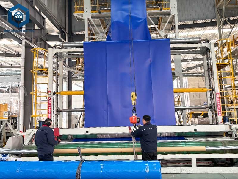Custom Blue HDPE Smooth Geomembrane