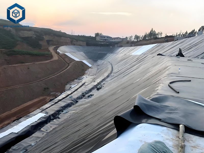 Preformed Pond Liner Geomembrane for Mining