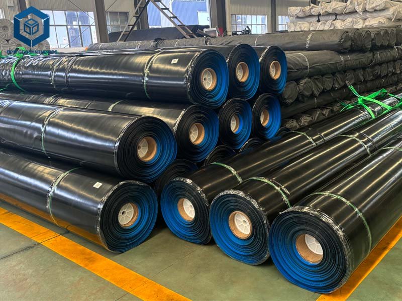 BPM Black Blue Double Sided HDPE Geomembrana 1mm