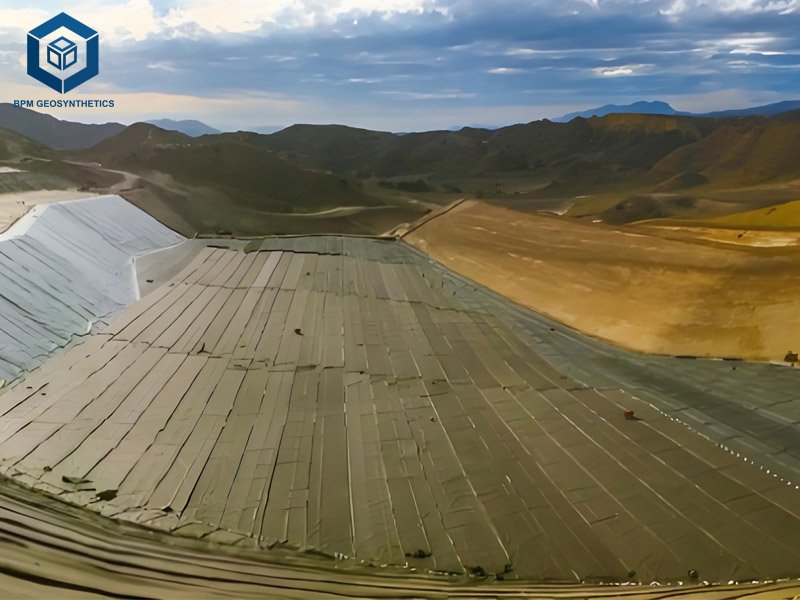 Textured PVC Pond Liner for Mining Tailings
